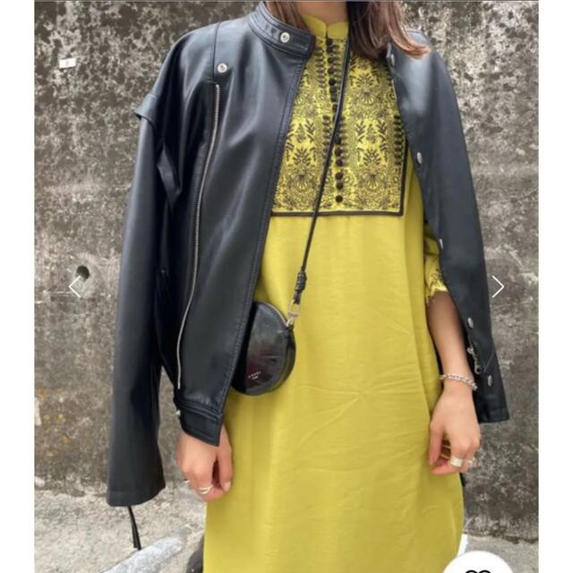 AMERI ELFIN EMBROIDERY CAFTAN DRESS - image 3