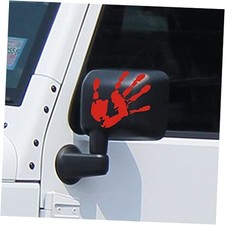 Red Wave Stickers - 2 Pcs for SUV Off-Road Vehicle Sign Decal