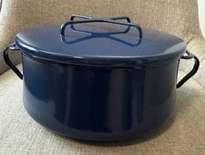 Dansk Kobenstyle Midnight Blue 4 Qt Casserole Dutch Oven Lid w/ Trivet 