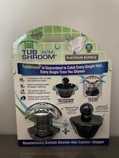 TUB SHROOM ULTRA PLATINUM BUNDLE HAIR CATCHER STAINLESS STEEL
