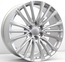 22 Silver Milled 18 Spoke Cadillac Escalade V Replica Rims Fits Wagoneer 6x5.5