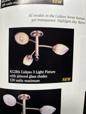 #ad Casablanca Legacy ceiling fan light kit. $125.00