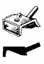 Cal Scale 241 HO Scale Steam Loco Headlight Mounting Bracket (Brass Casting)