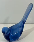 Fenton Blue Opalescent Bird of Happiness Long Tail Figurine