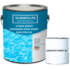 Epoxy Swimming Pool Paint 2 Pack Waterproof, Chlorine & Chemical Resistant
