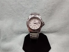 ESQ ESQUIRE SWISS RARE VTG 100m PRO ALL S/S ROTATING BEZEL DATE BRACELET WATCH