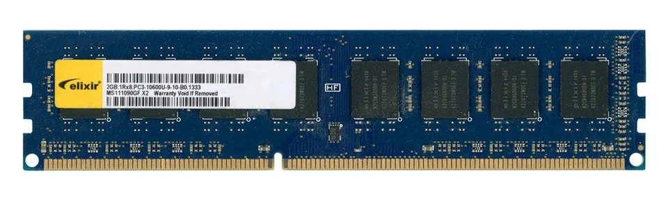 Memory Elixir 2GB DDR3 1333MHz PC3-10600U Non-Ecc - Image 2 of 2