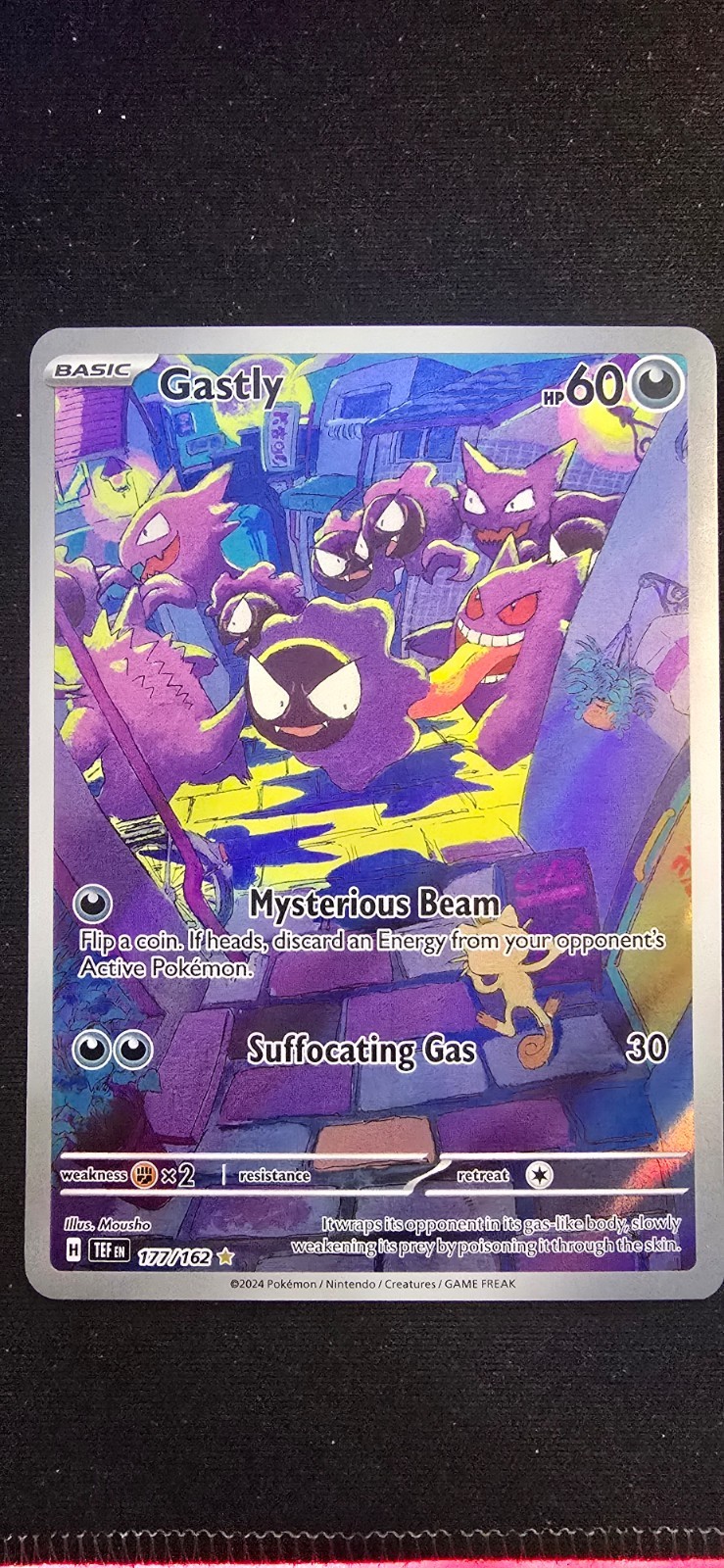 Gastly - 177/162 - SV05: Temporal Forces Illustration Rare Full Art Holo