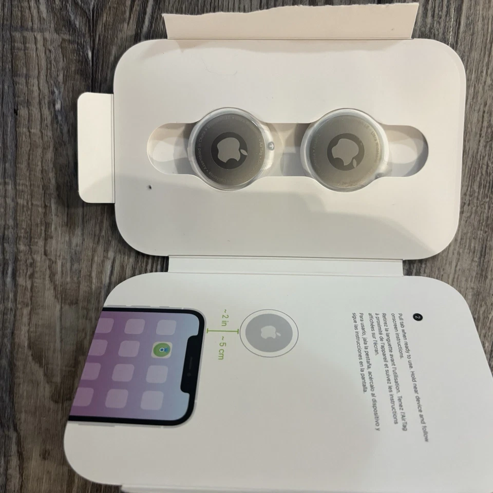 2 Pack Apple AirTag for iPhone iPad air tag Worldwide Tracker A2187 - Image 2 of 4