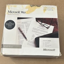 Microsoft Word Version 4.0 for IBM PC 1987 3.5" - 5 1/4" Floppy Disc Complete