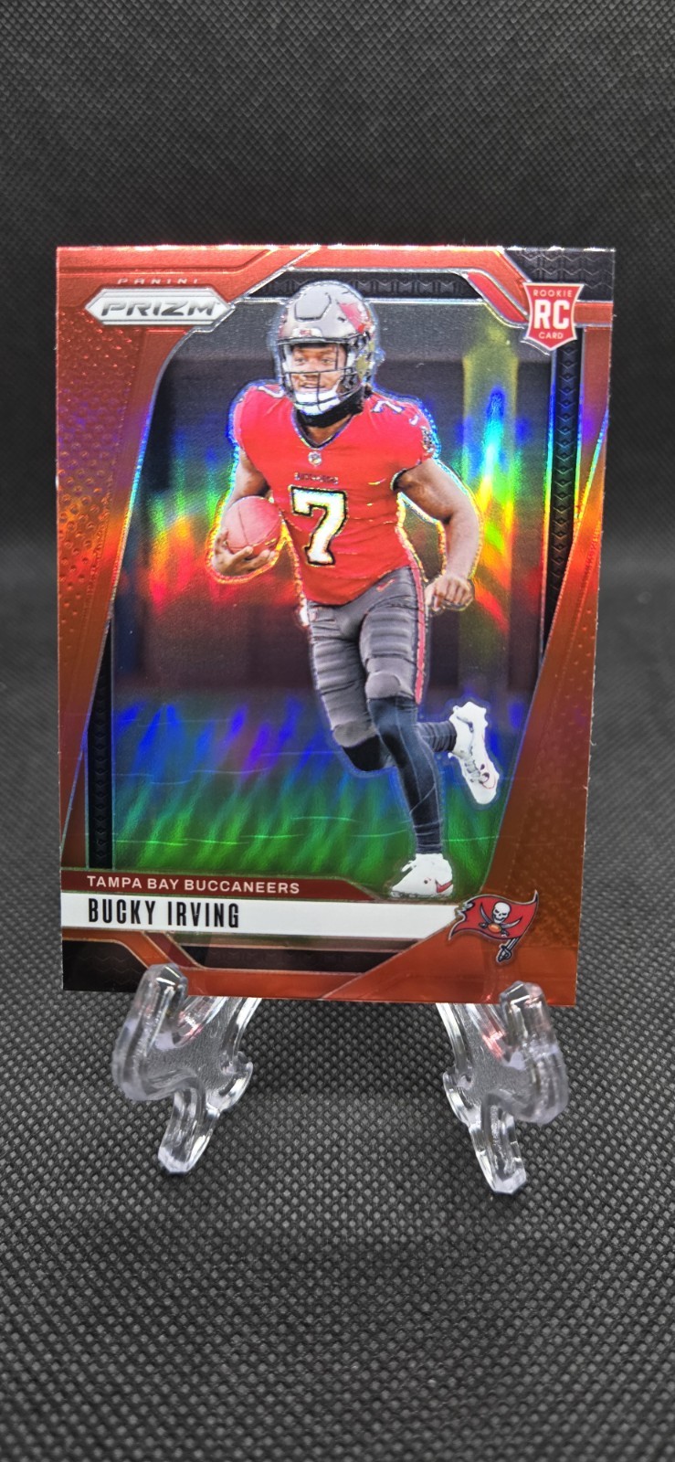 2024 Panini Prizm Bucky Irving #316 Color Match Red SSP Rookie Buccaneers RC