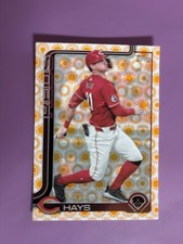 2025 Topps Series 2 Reds Austin Hays #613 Holiday Sun Parallel Card