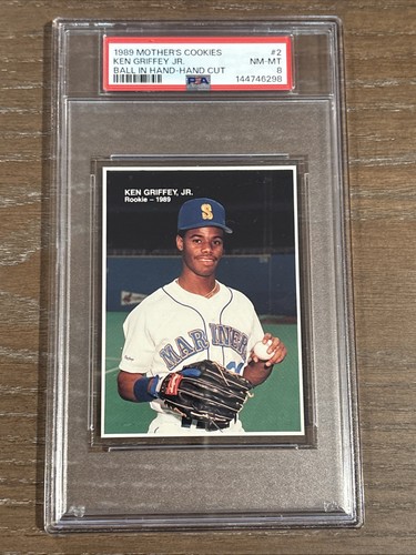 Ken Griffey Jr. [Ball in Hand Hand Cut] #2 1989 Mother's Cookies Ken Griffey Jr card