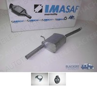 Imasaf Esd Auspuff Endtopf + Anbauteile FüR Ford Focus Kombi 1.4 16V 1999-2004