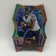 2016 Panini Select Tie-Dye Die-Cut Prizm Jeremy Langford #131 /25 CHI