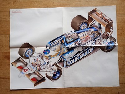 AE105 AUTO SPORT POSTER circa 1990 - approx A1 size - Ford burst