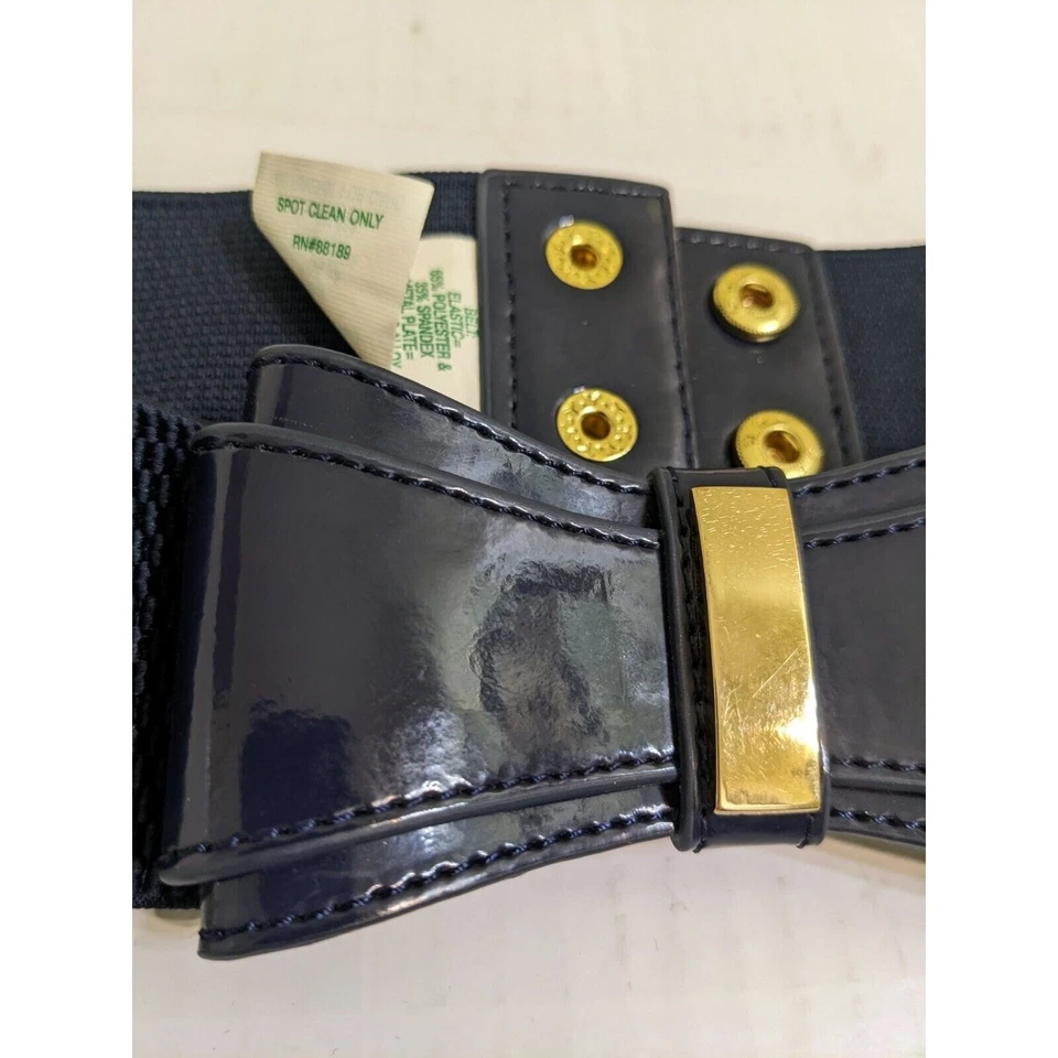 Cinturón elástico Lilly Pulitzer para dama M L cintura elástica imitación cuero lazo Foto 2 de 4