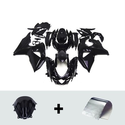 Fairing for 2009 2016 GSXR1000 Suzuki ABS Plastic Injection Gloss Black Bodywork