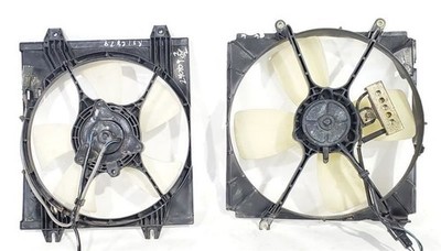 94 96 Mitsubishi 3000GT OEM Pair Radiator Fan Motor Fan Assembly 1 Cracks