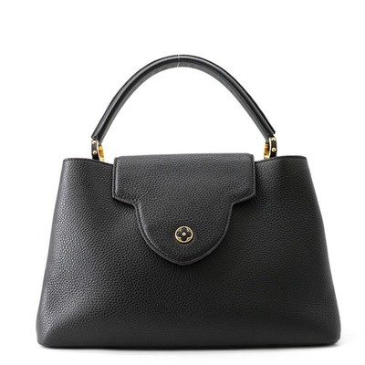 LOUIS VUITTON Capucines Size MM Taurillon Leather Noir M48864