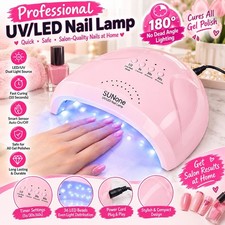 Nail Lamp 48W UV LED Portable Fast Lamp Gel Nail Dryer Pedicure Machine UK Stock