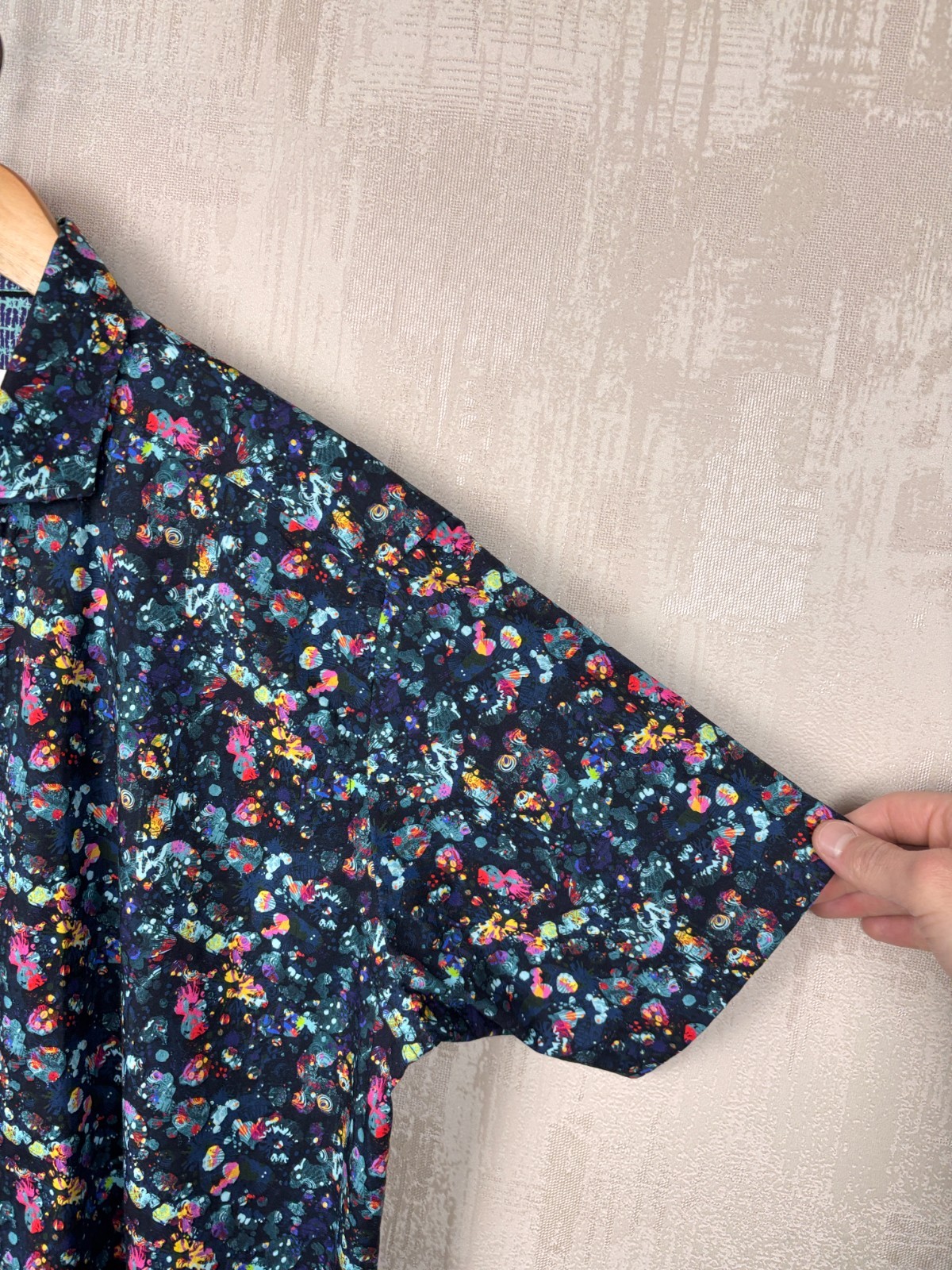 Blake Mill Multicolor Pattern Short Sleeve Shirt … - image 9