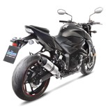 Pot d'échappement LV One Evo Suzuki GSX-S 750 en inox brossé style racing