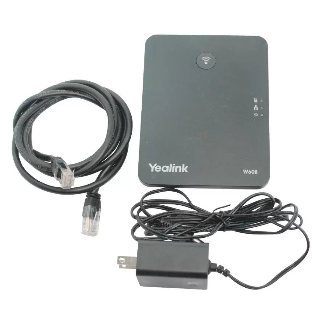 Yealink W60B DECT IP Base Station for SIP VoIP Phones, Supports Up