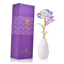 Christmas Mom Gifts for Grandma Women-Artificial Rose Fake Flowers Colorful