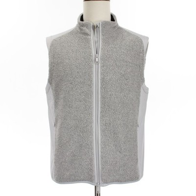 G/Fore NWT Full Zip Sherpa Vest Size M in Gray Wool Blend
