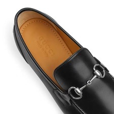 Gucci Jordaan Loafers Men Black - US Size 10.5 G10 Eur44