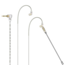 3.5Mm 2-Pin 0.78Mm IEM Cable with Microphone, Silver Plated OFC Wires Earphone C