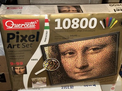 Quercetti Pixel Art  10800 Mona Lisa New Sealed  2013 Anniversary 60th Set