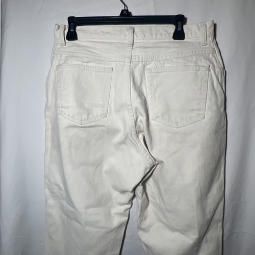 Wrangler For Women White Denim Jeans Size 14 X 30 Straight Leg Vintage - Picture 8 of 12