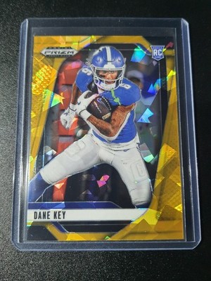 Dane Key - Prizm Draft Picks 2025 - Kentucky Wildcats - Gold Cracked Ice - RC