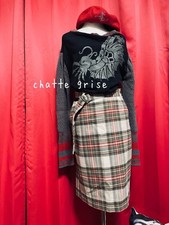 Vivienne Westwood Women Skirt Size M Anglo Cutting Belt Design Check Ringo Nikai