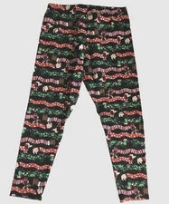 NoBo Junior Size Large (11-13) Dachshund Dog Ankle Length Leggings Christmas NEW