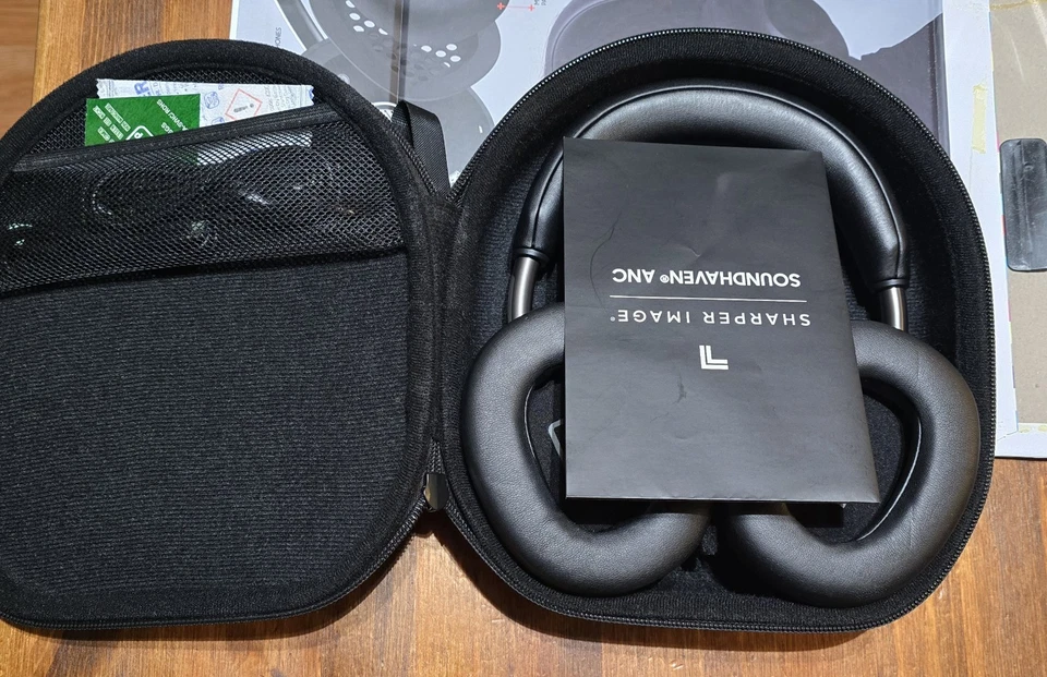 THE SHARPER IMAGE SOUNDHAVEN ANC WIRELESS BLUETOOTH HEADPHONES NIB! - Image 4 of 4