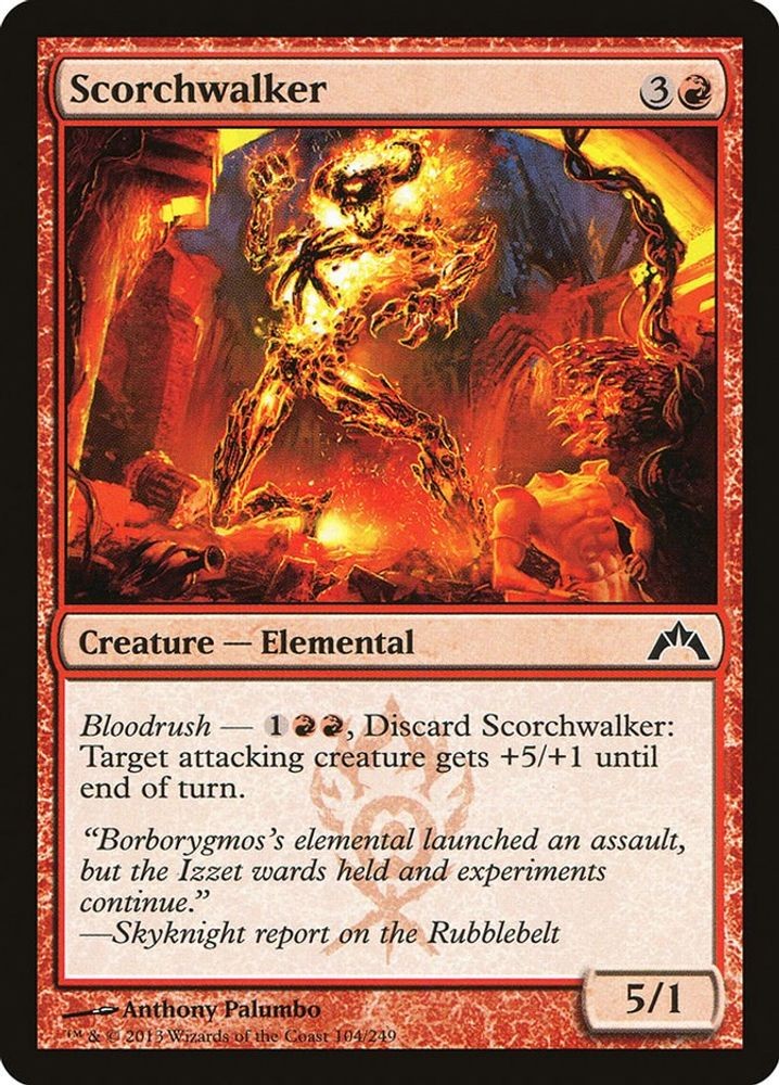 2013 Magic: The Gathering: Gatecrash - Scorchwalker (#104, C, Near Mint)
