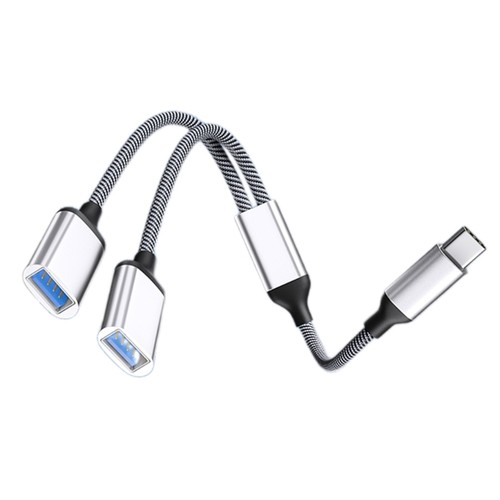 USB C OTG Cable Phone Adapter 2 in 1 Type C to USB Adapter with Data & Charging - Picture 4 of 10
