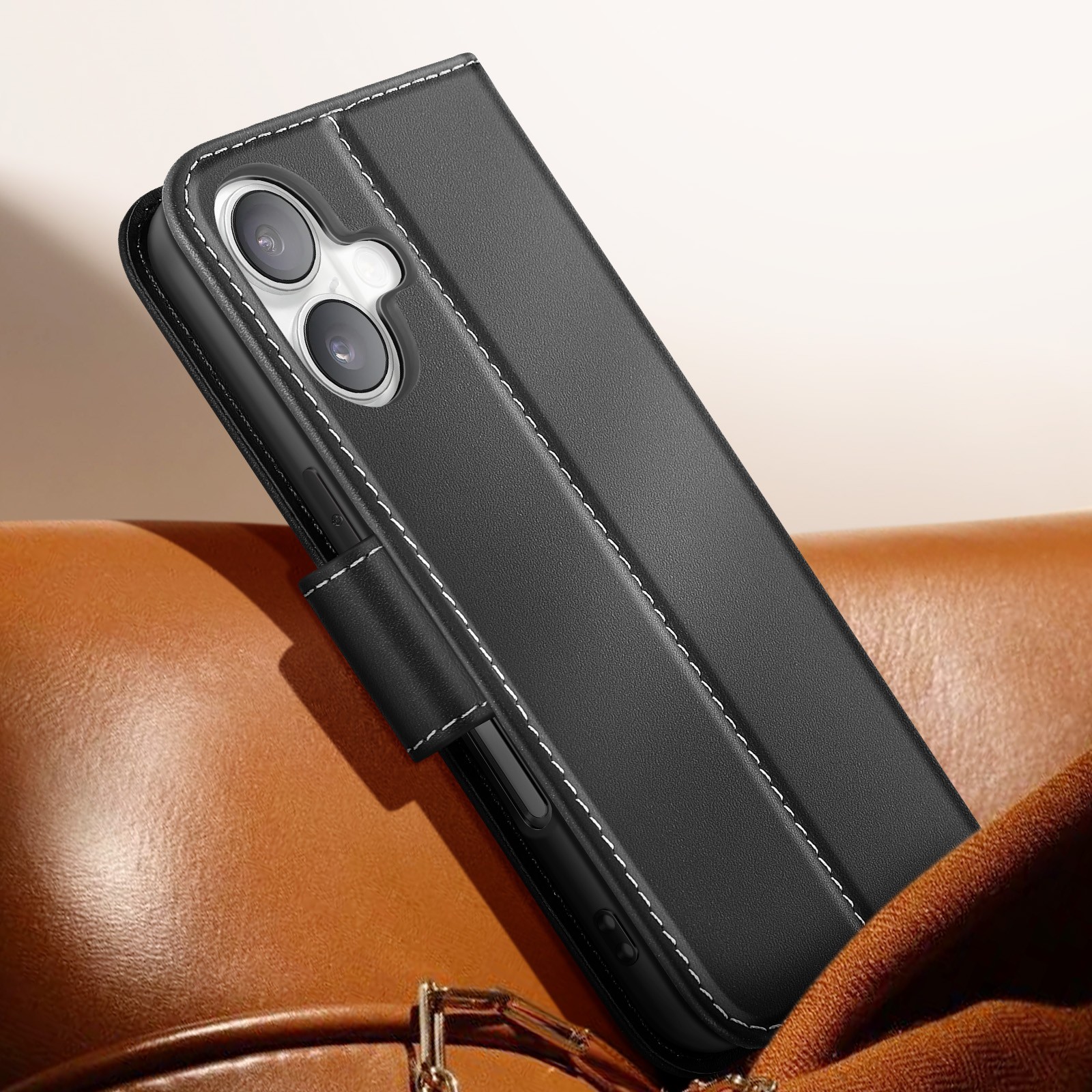 Protection cuir iPhone 16 Plus Avizar au design élégant et raffiné - 3