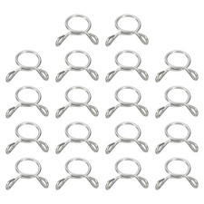 Fuel Line Hose Clips, 30Pcs 8mm 304 Stainless Steel Tubing Spring Clamps