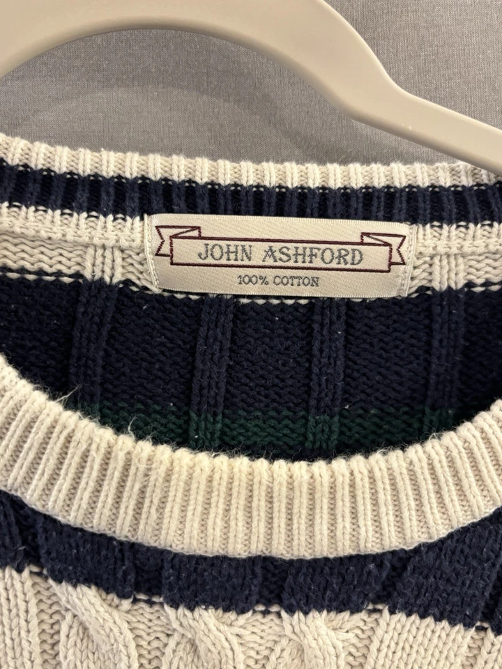 Suéter Pullover Para Hombre Grueso Tejido con Cable Capas Perfectas Años 90 Clásico XXL De Colección Foto 3 de 4