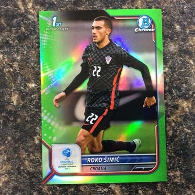 2022 Bowman Chrome UEFA Under 21 #49 Roko Simix Green 31/199 Green