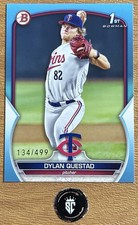 Dylan Questad 2023 Bowman Draft 1st Sky Blue /499 #BD-25 Minnesota Twins