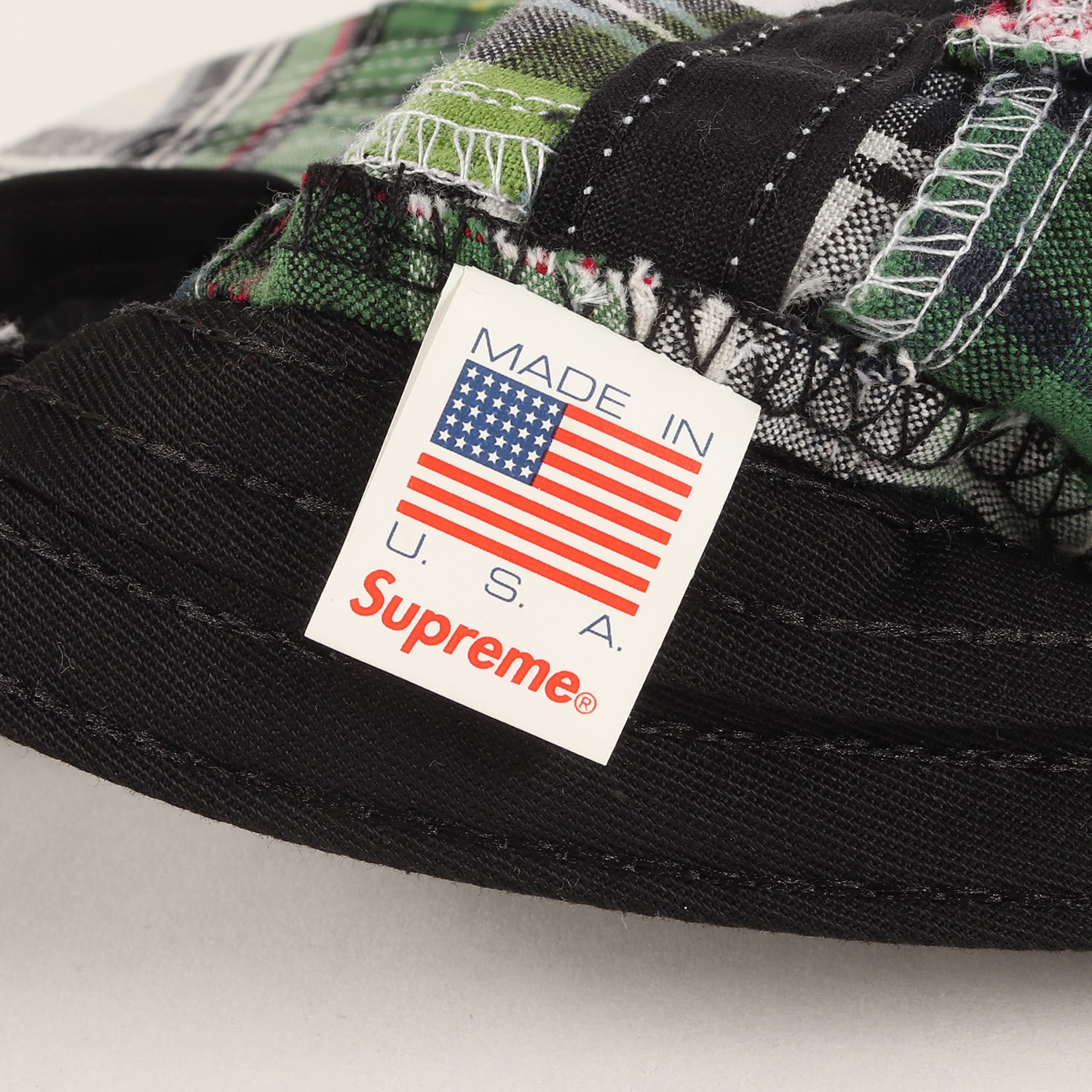 Supreme Cap Madras Check Patchwork SizeS Logo 6-P… - image 4