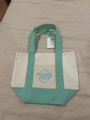 Trader Joe's Mini Pastel Canvas Tote Bag