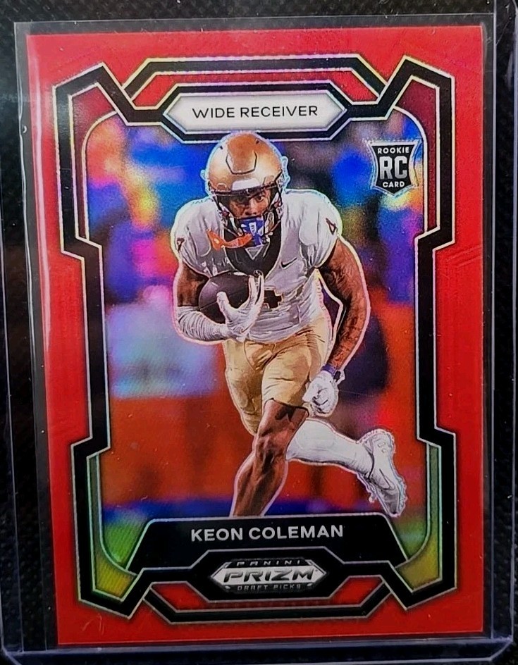 2024 Panini Prizm Draft Picks - Keon Coleman #120 Red Prizm /299 (RC)