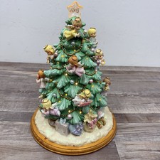 Precious Moments Illuminated Angel Christmas Tree Bradford Edition 2003 WORKS