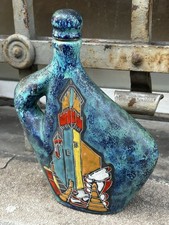 VECCHIA BOTTIGLIA  CERAMICA MARMACA SAN.MARINO 1950  ITALIAN DESIGN CERAMIC